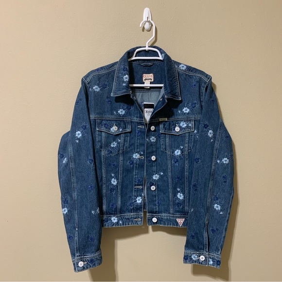 Guess “Doria” Light Wash Denim Jacket-Size XL NWT - Picture 3 of 12
